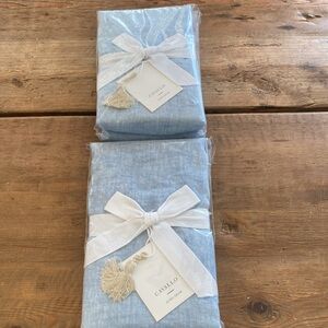 Serena & Lily Euro Sham set of 2 Chambray Cavallo Linen